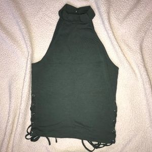 ✌🏻Charlotte Russe side lace up shirt